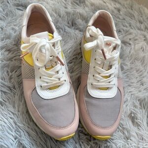 MICHAEL Michael Kors Pink, Yellow, and Gray Sneakers